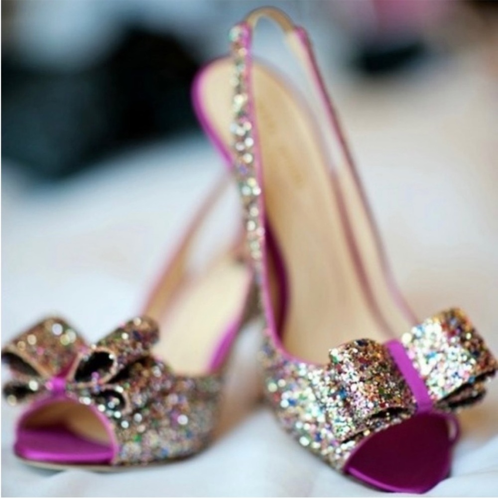 #6 Kate Spade Multicolor Glitter Heels - Picture 13 of 13